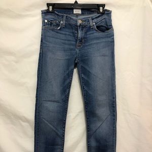 Hudson straight-leg, mid-rise jeans